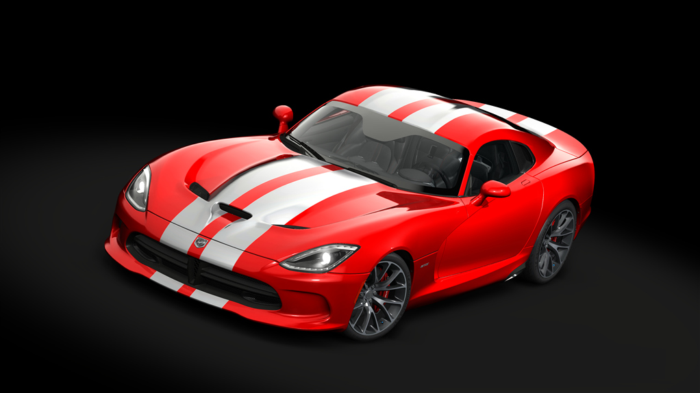Dodge Viper GTS '13 Track Pack, skin 20_red_silver_stripes