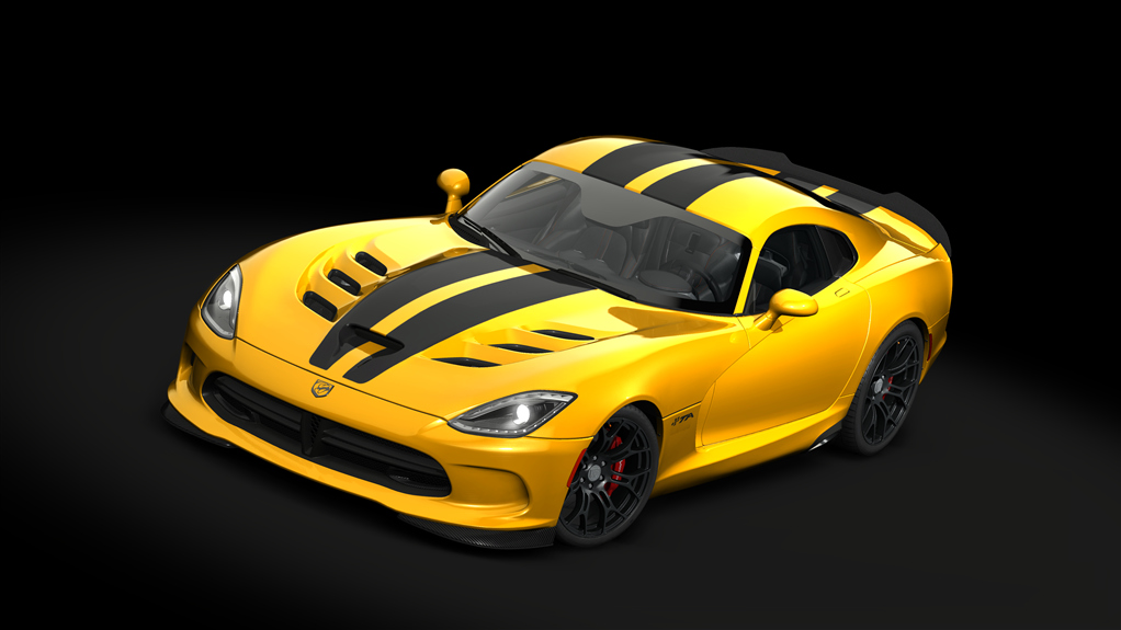 Dodge Viper TA '14, skin 15_yellow_black_stripes