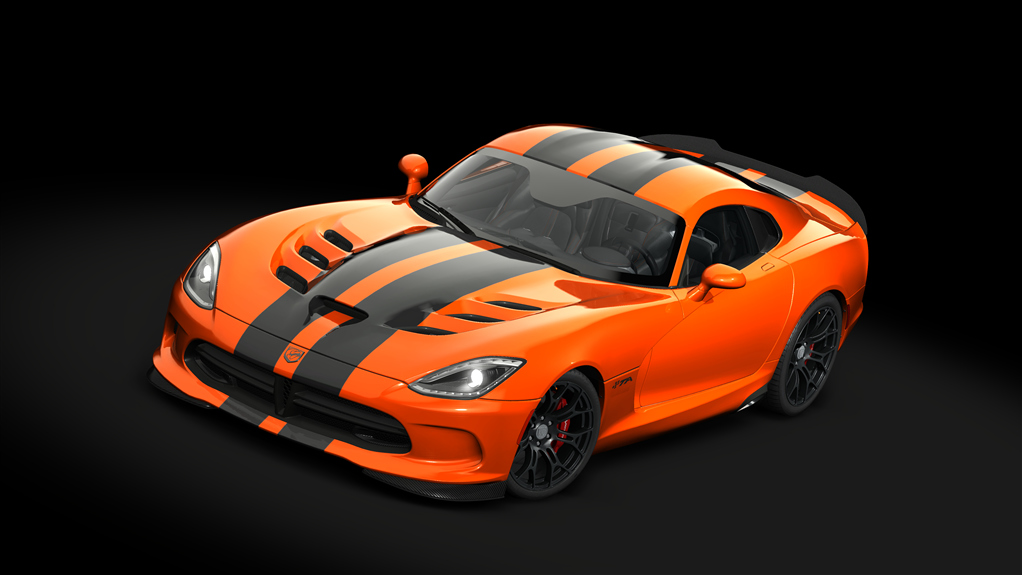 Dodge Viper TA '14, skin 16_orange_black_stripes