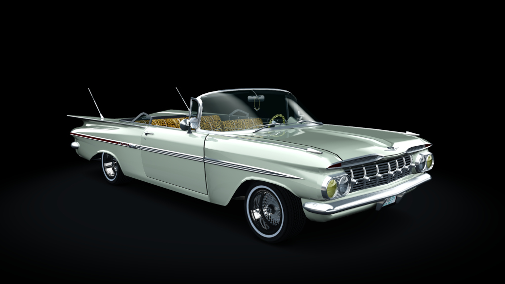 Chevy Impala 1959 Convertible Lowrider, skin cream