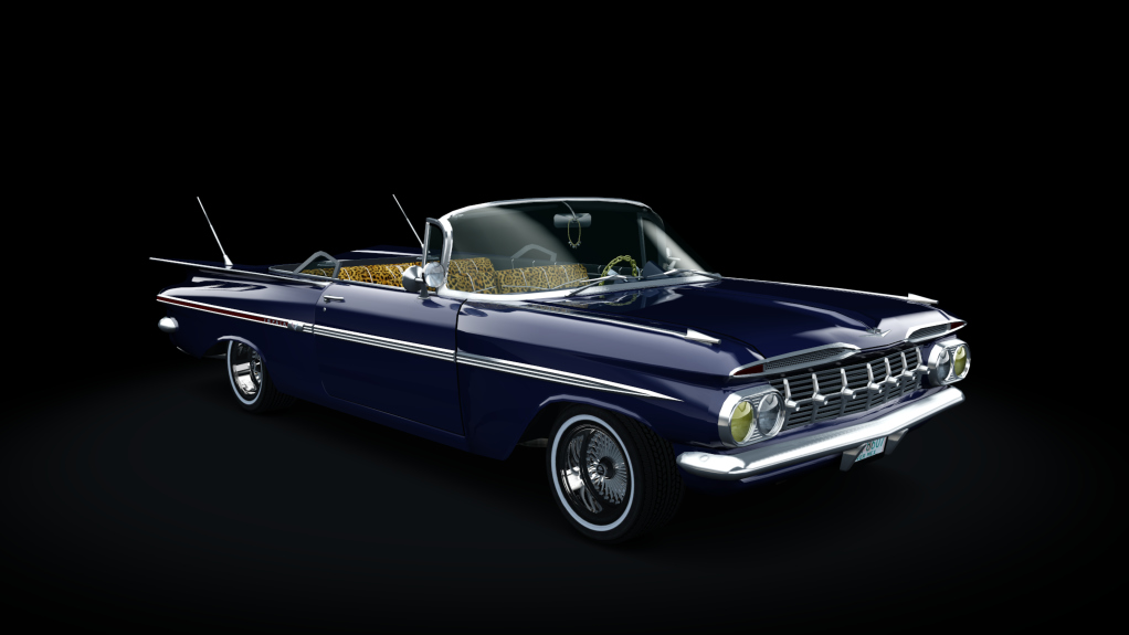 Chevy Impala 1959 Convertible Lowrider, skin dark_blue