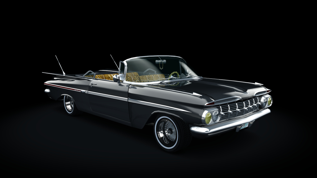 Chevy Impala 1959 Convertible Lowrider, skin dark_gray