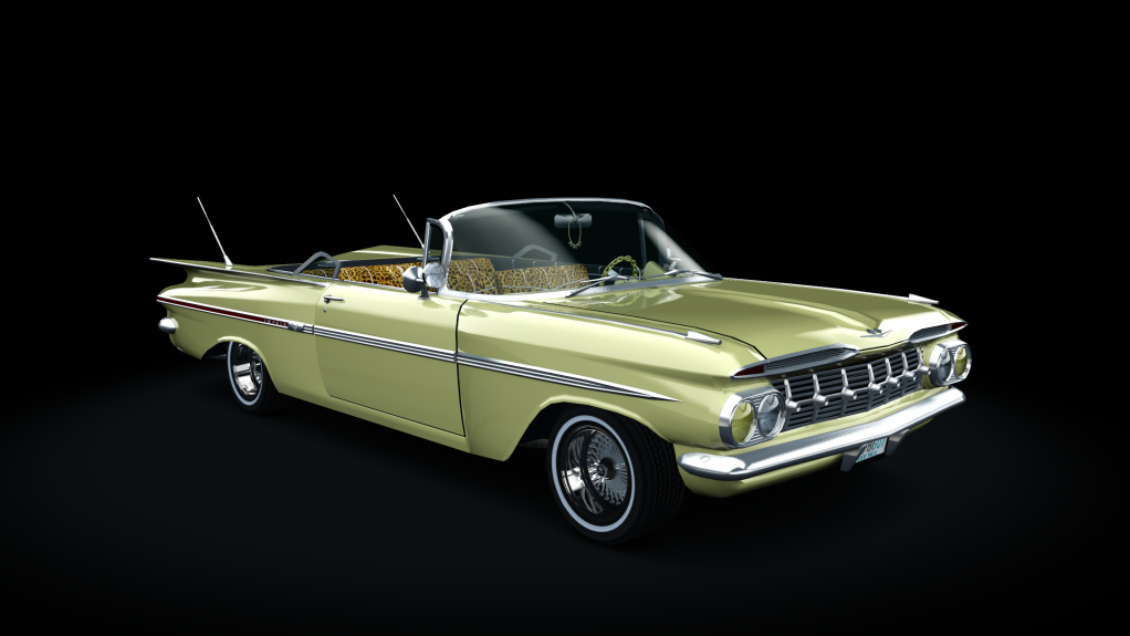 Chevy Impala 1959 Convertible Lowrider, skin light_yellow