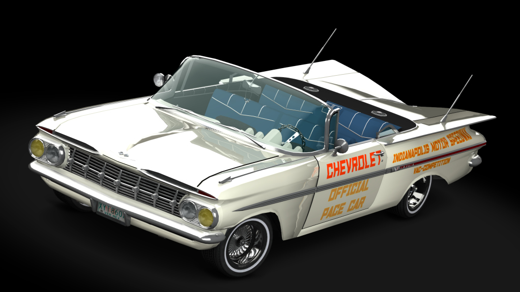 Chevy Impala 1959 Convertible Lowrider, skin pace_car_indianapolis