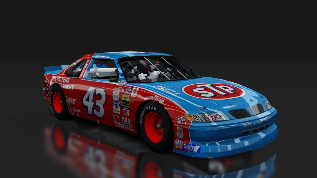 Cup90 Pontiac Grand Prix, skin 43_STP_Blue_Red