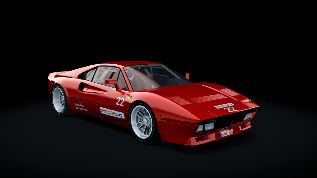 Ferrari 288 GTO Trackday, skin Rosso