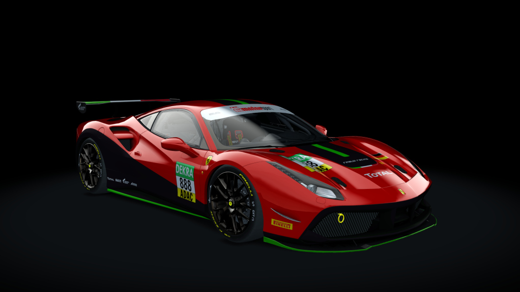Ferrari 488 GT4, skin 2020_ADAC_888_Rinaldi_Racing