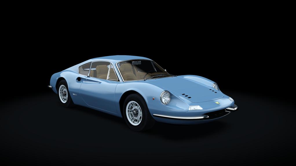 Ferrari Dino 246GT '69, skin Azzurro_con_Cognac