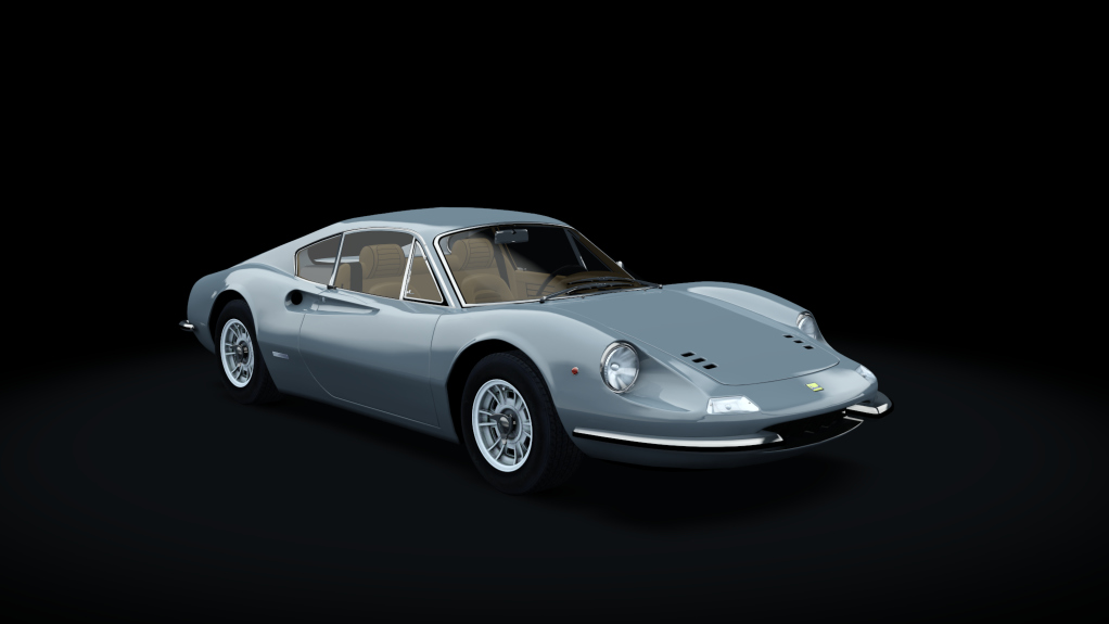 Ferrari Dino 246GT '69, skin Grigio_Notte_con_Cognac