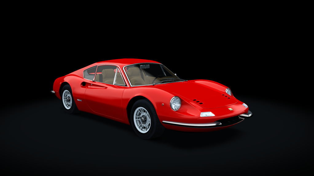 Ferrari Dino 246GT '69, skin Rosso_Chiaro_con_Cognac
