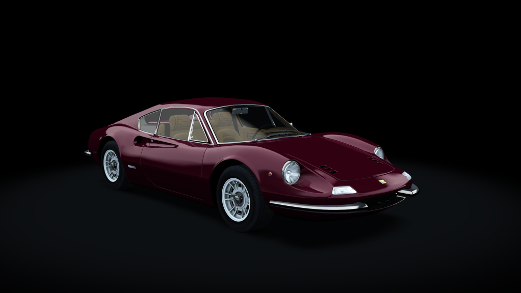 Ferrari Dino 246GT '69, skin Rosso_Cordoba_con_Cognac