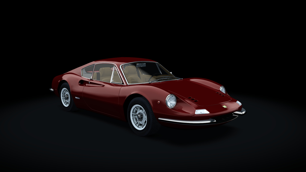 Ferrari Dino 246GT '69, skin Rosso_Rubino_con_Cognac