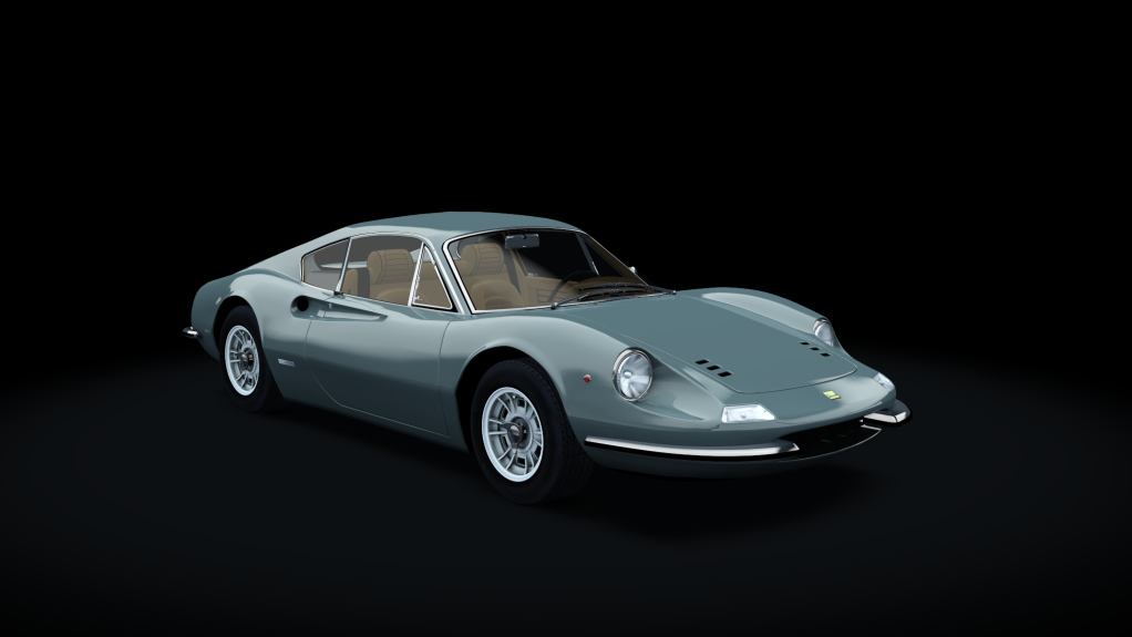 Ferrari Dino 246GT '69, skin Verde_Medio_con_Cognac