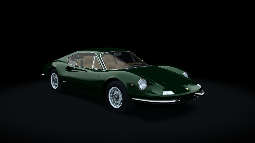 Ferrari Dino 246GT '69, skin Verde_Scuro_Ferrari_con_Cognac