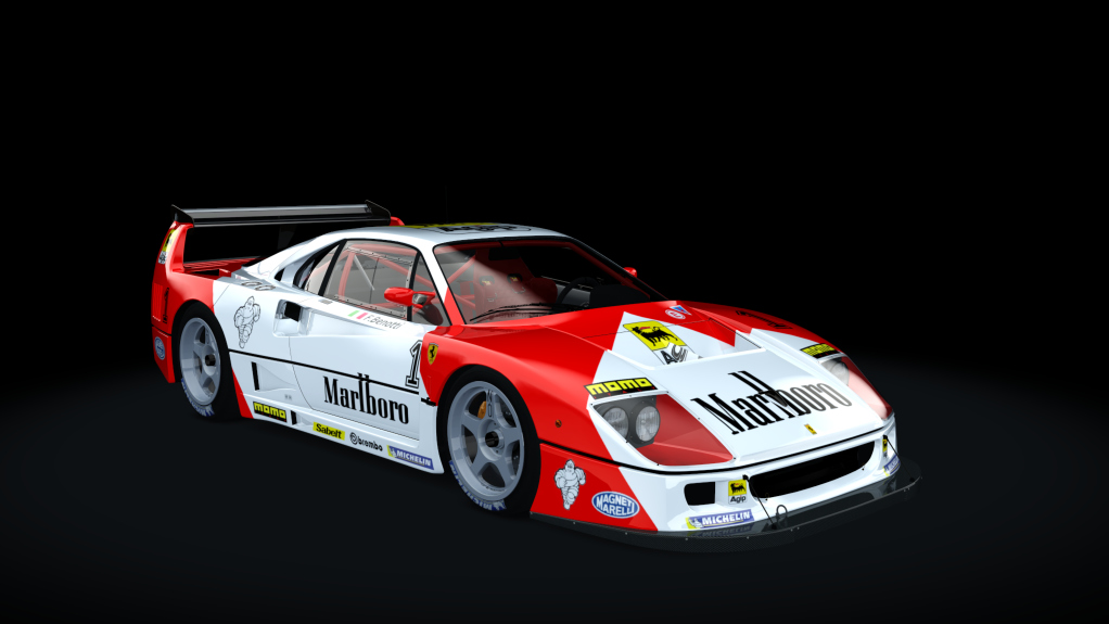 Ferrari F40 Competizione '89, skin 01_Marlboro_PE