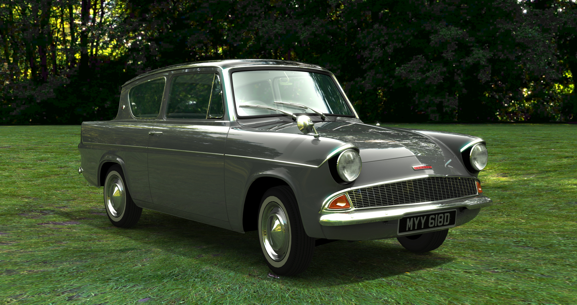 Ford Anglia 1966, skin lombard_grey