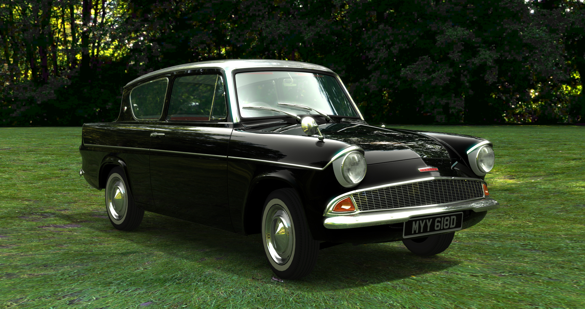 Ford Anglia 1966, skin sable_black