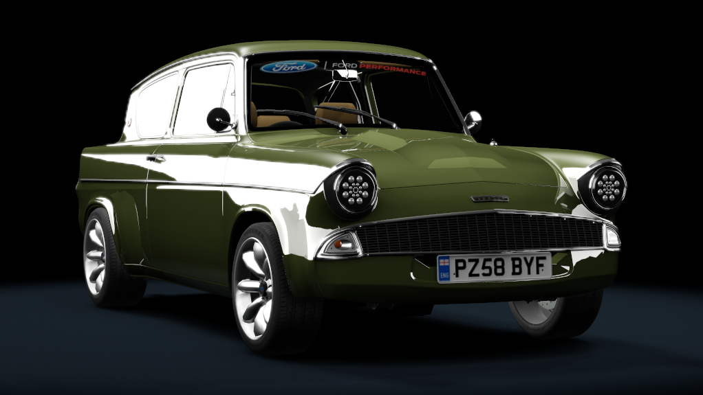 Ford Anglia 1966 Tuned, skin onyx_green