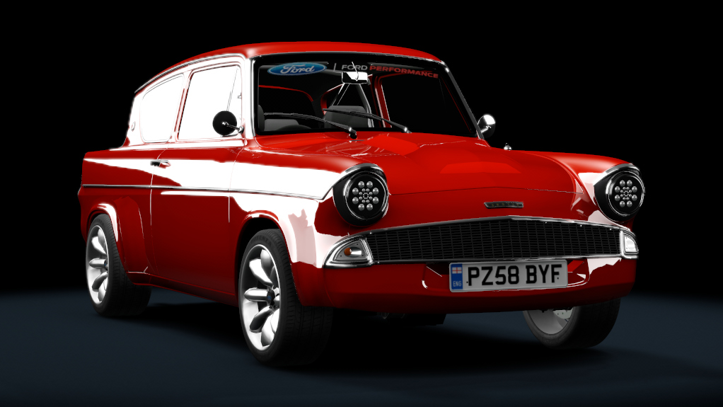 Ford Anglia 1966 Tuned, skin sebring_red