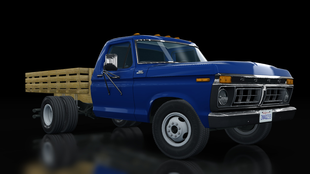 Ford F350 Flatbed, skin s_midnight_blue_metallic