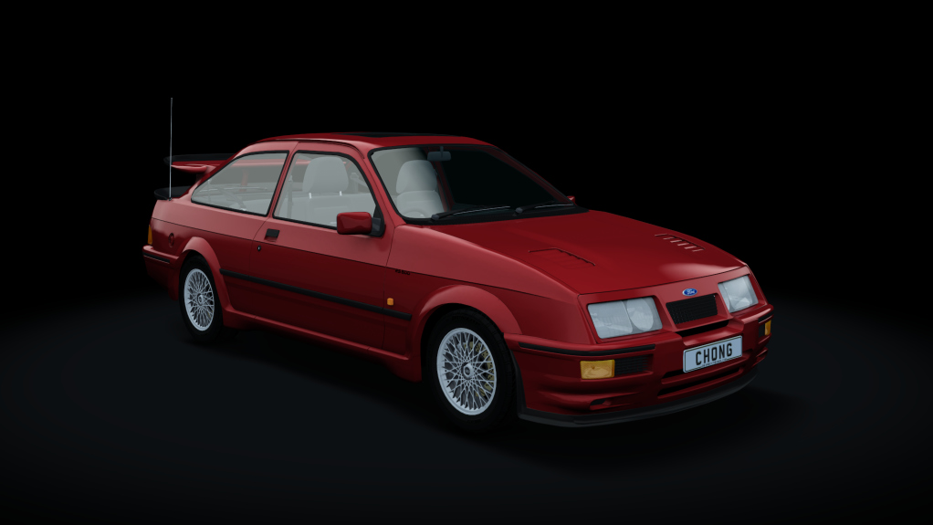 Ford Sierra RS500, skin red