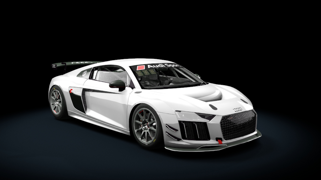 Audi R8 GT4, skin white