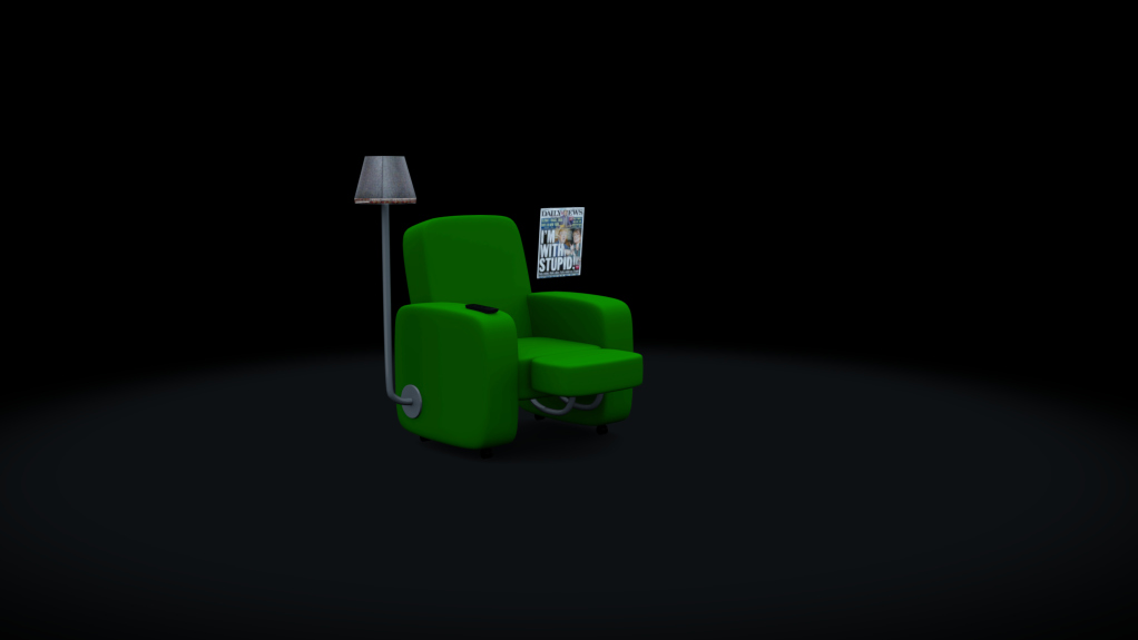 Sofa, skin dark_green