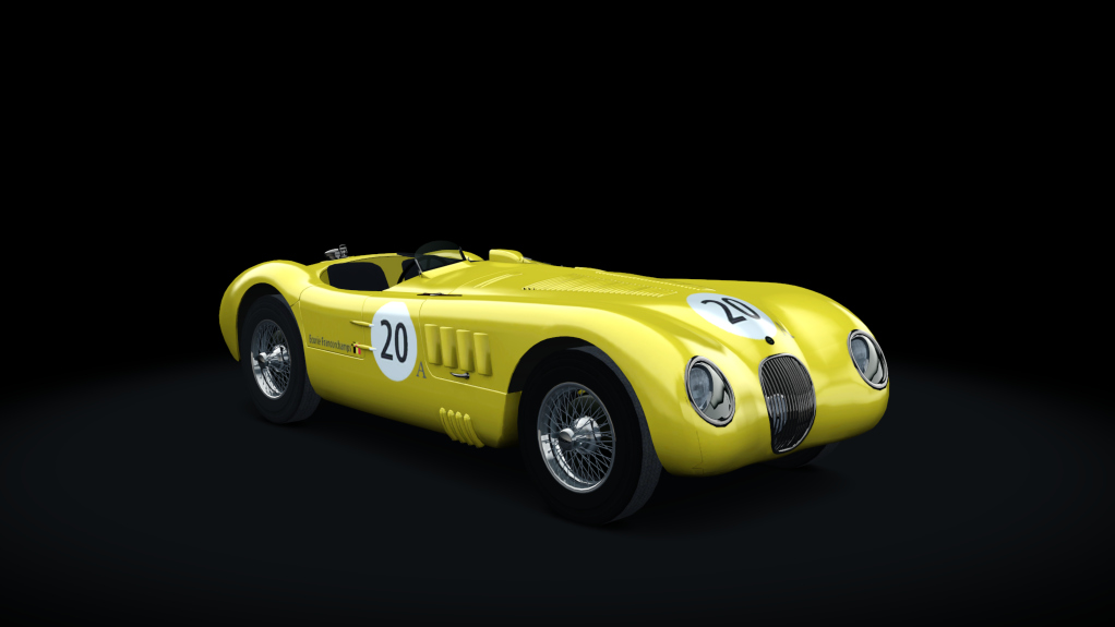 Jaguar C-Type 1952, skin LM53_Ecurie_ Francorchamps_ 20a