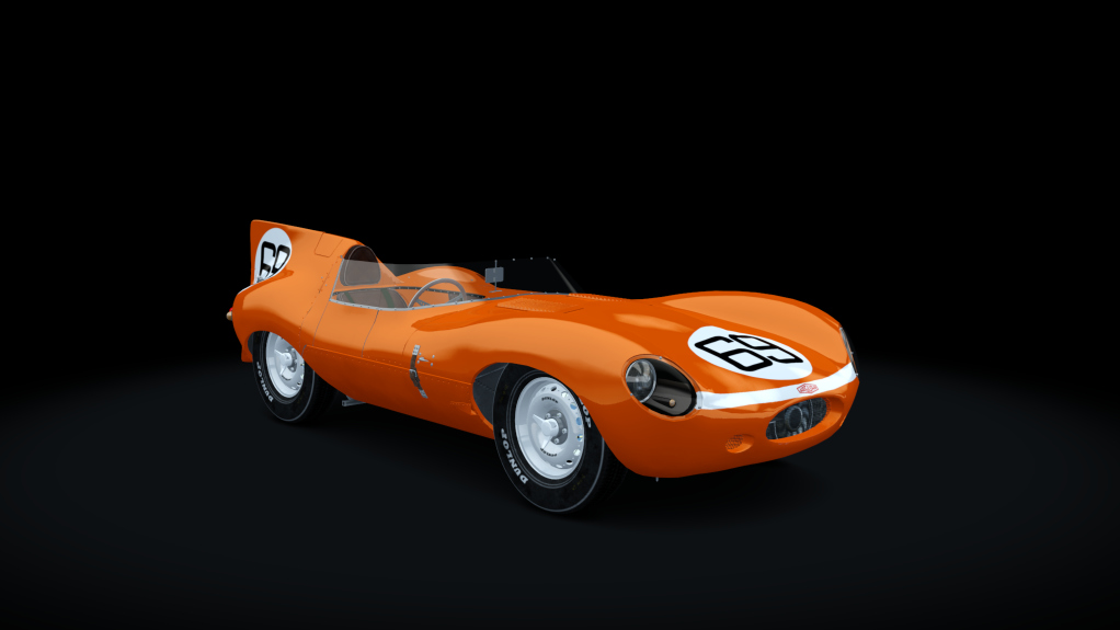 Jaguar D-Type Long-Nose, skin Orange