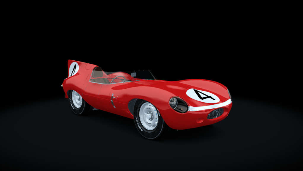 Jaguar D-Type Long-Nose, skin Red