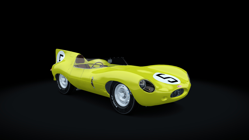 Jaguar D-Type Long-Nose, skin Yellow