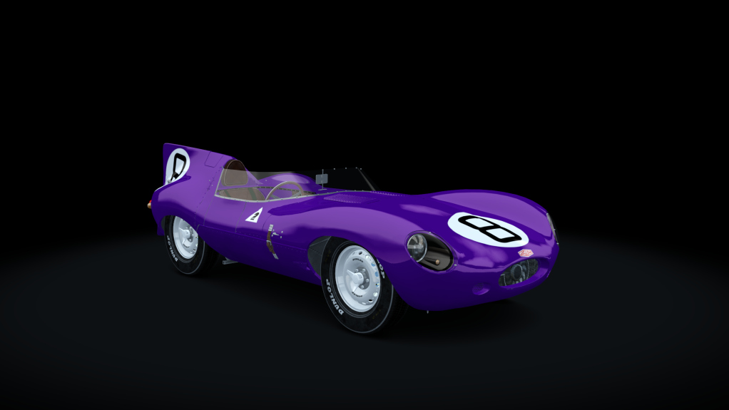 Jaguar D-Type Long-Nose, skin purple