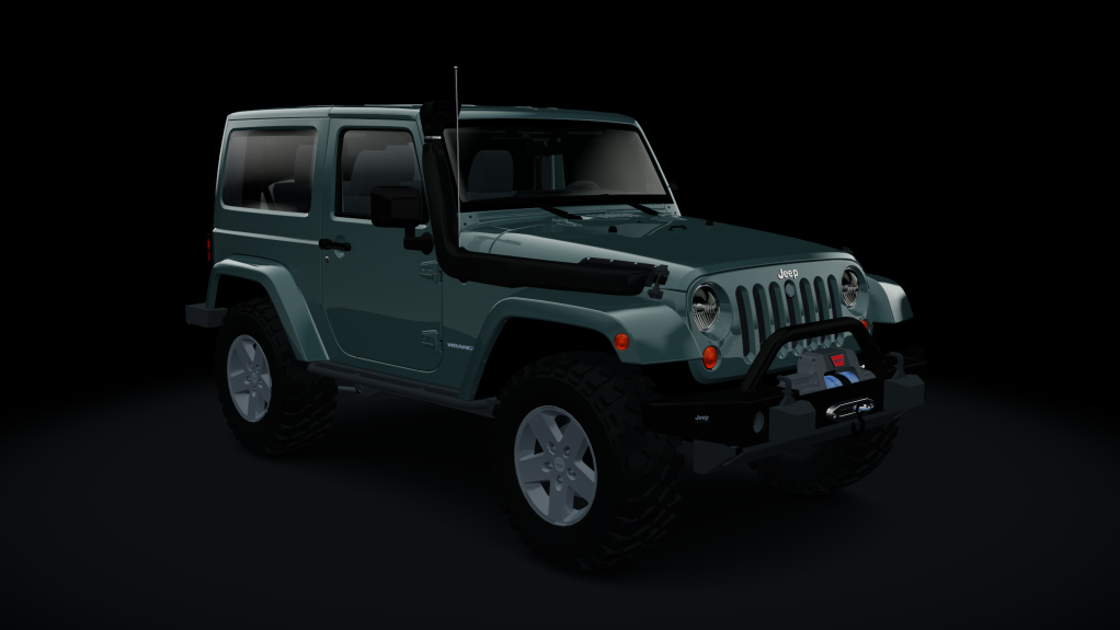 Jeep Wrangler Rubicon, skin gunmetal