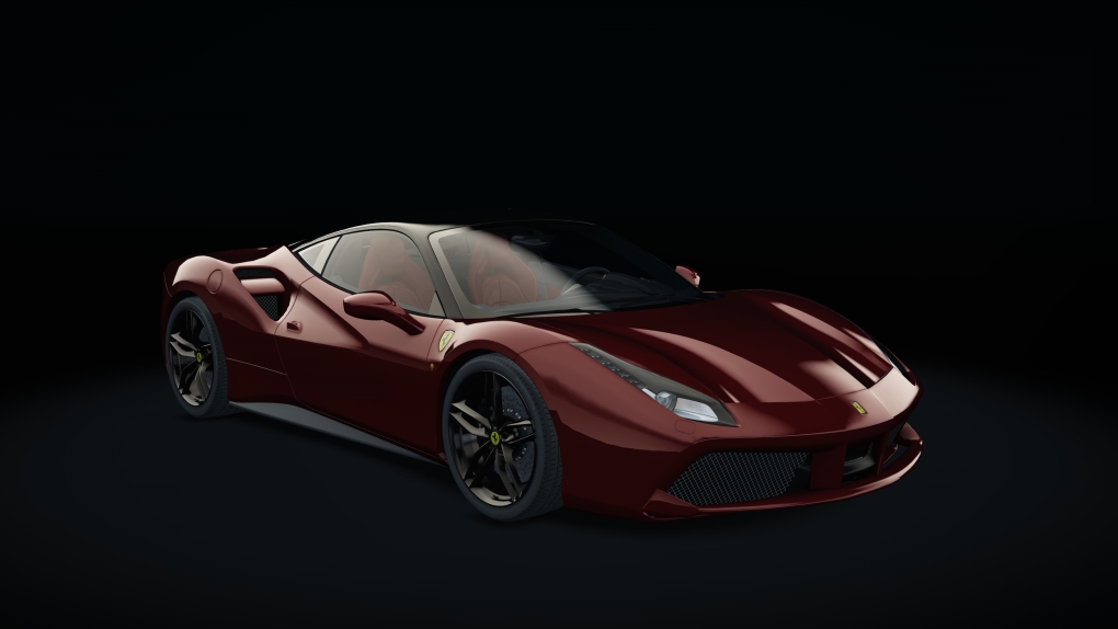 Ferrari 488 GTB, skin rosso_mugello_b