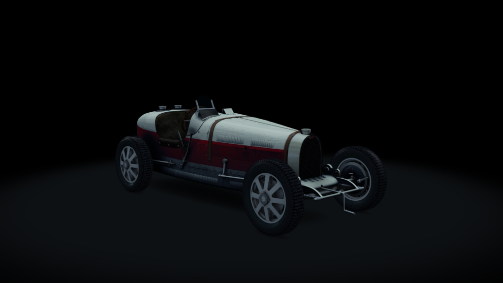 Bugatti Type 51A, skin red_white