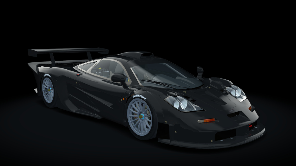 McLaren F1 GTR Longtail, skin black