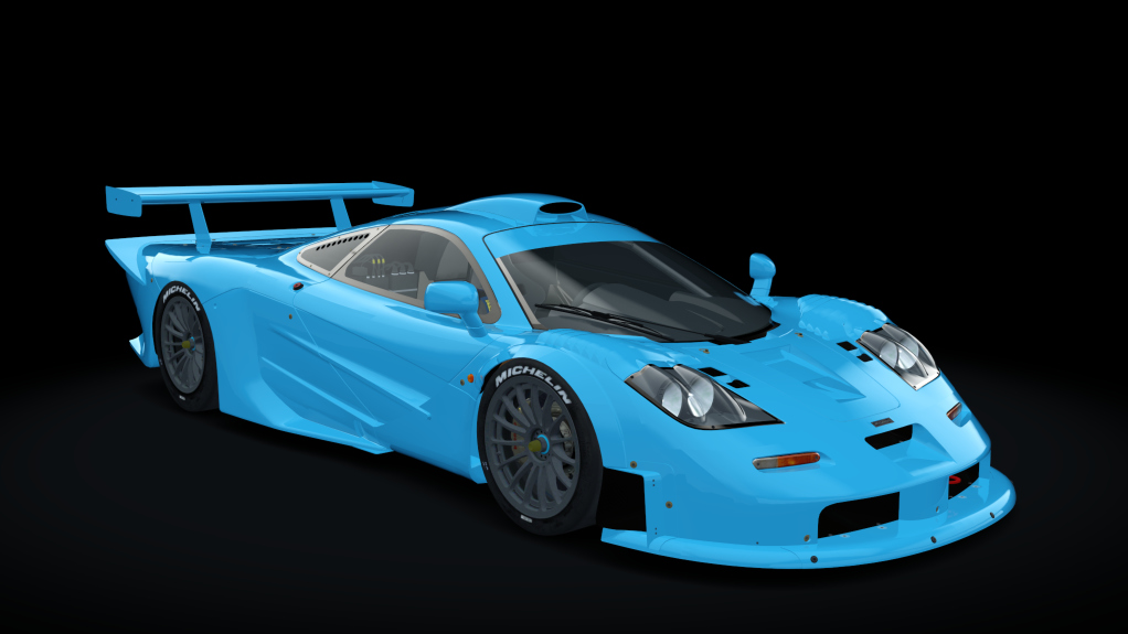 McLaren F1 GTR Longtail, skin blue