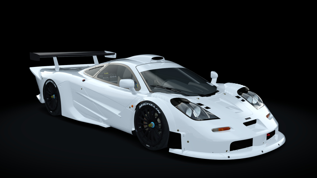 McLaren F1 GTR Longtail, skin white