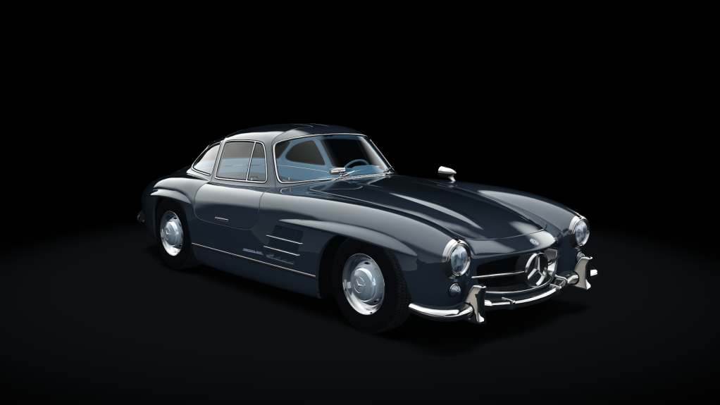 Mercedes-Benz 300SL, skin 02_graphitgrey_blue