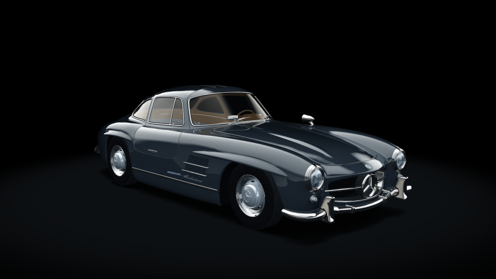 Mercedes-Benz 300SL, skin 02_graphitgrey_goldbrown