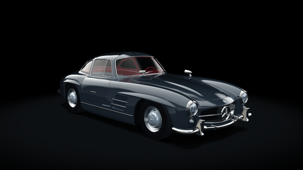 Mercedes-Benz 300SL, skin 02_graphitgrey_red