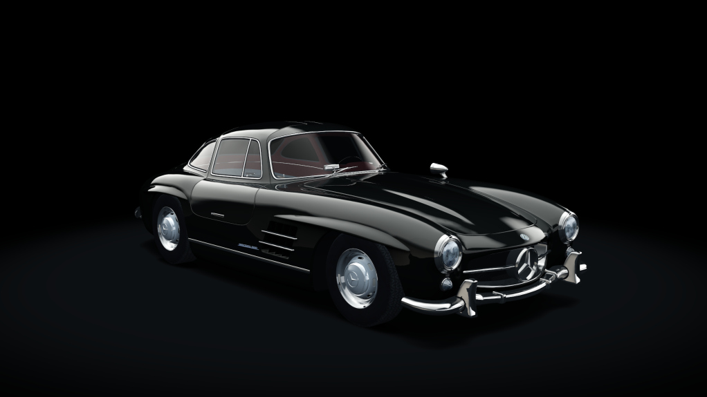 Mercedes-Benz 300SL, skin 03_black_darkred