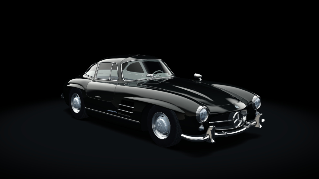 Mercedes-Benz 300SL, skin 03_black_elfenbein