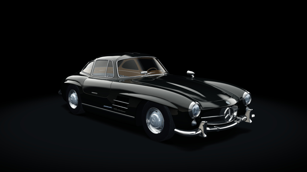 Mercedes-Benz 300SL, skin 03_black_goldbrown