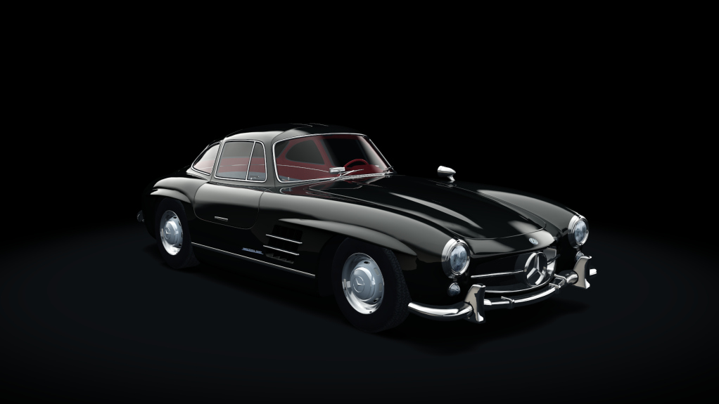 Mercedes-Benz 300SL, skin 03_black_red