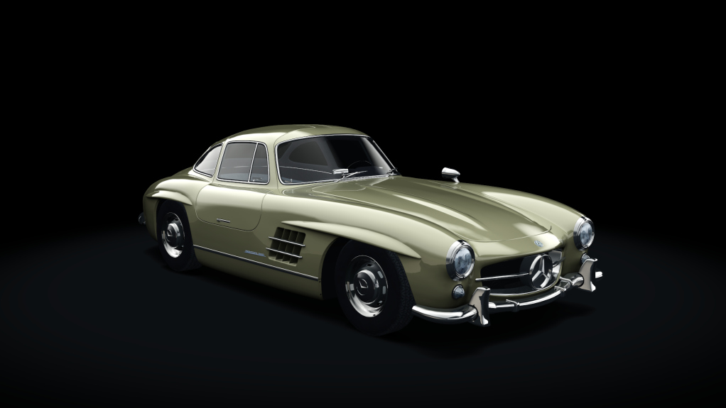 Mercedes-Benz 300SL, skin 04_light_gold_black