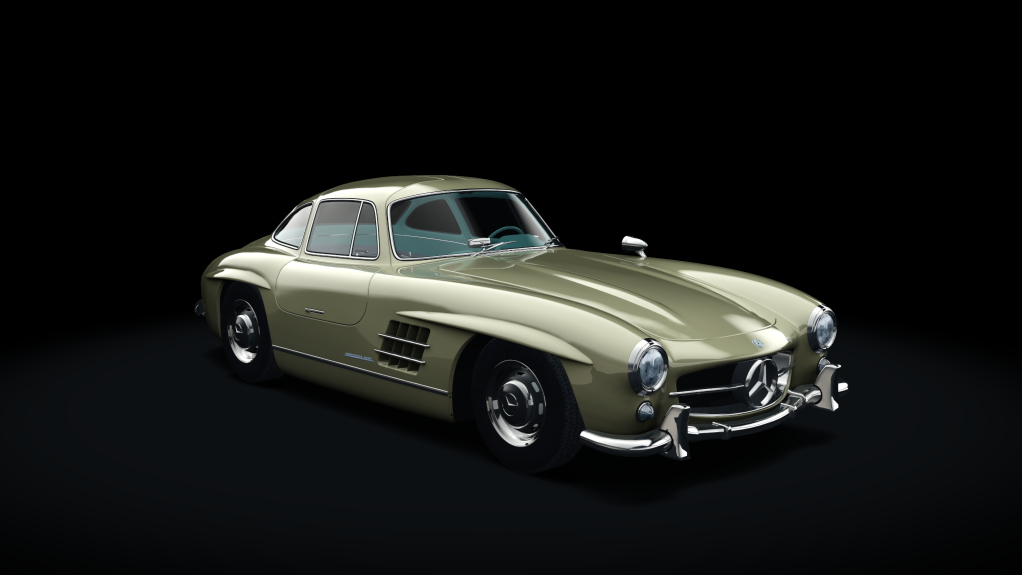 Mercedes-Benz 300SL, skin 04_light_gold_petrol