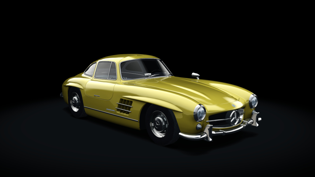 Mercedes-Benz 300SL, skin 07_yellow_classic_black