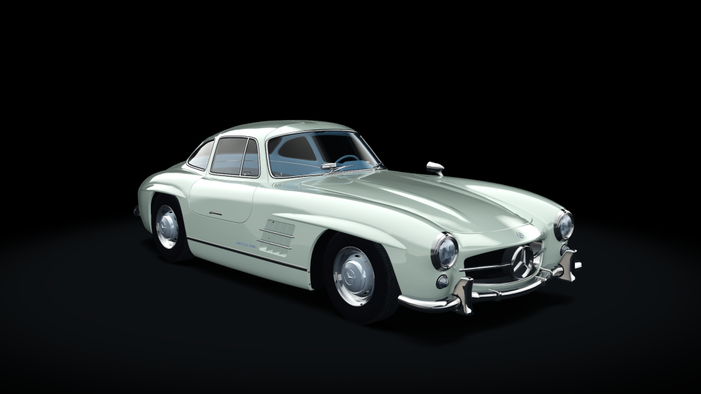 Mercedes-Benz 300SL, skin 08_elfenbein_blue