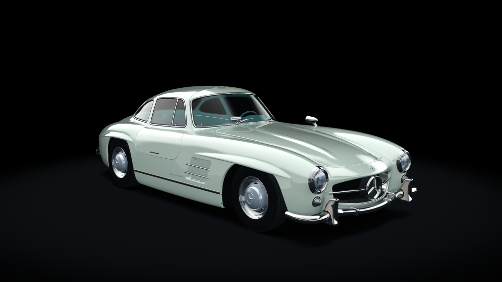 Mercedes-Benz 300SL, skin 08_elfenbein_petrol